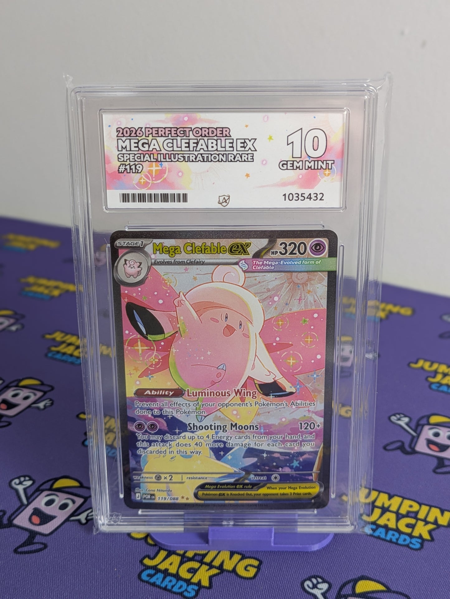 Mega Clefable ex 119 Perfect Order English Ace 10