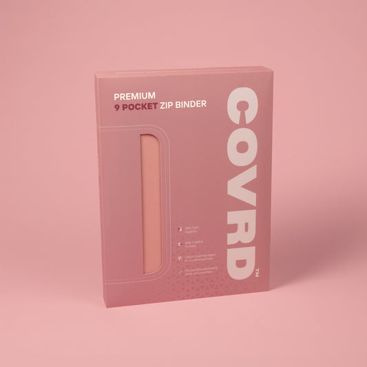 Blush Pink Premium 9 Pocket Zip Binder
