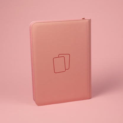 Blush Pink Premium 9 Pocket Zip Binder