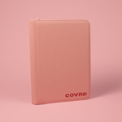 Blush Pink Premium 9 Pocket Zip Binder