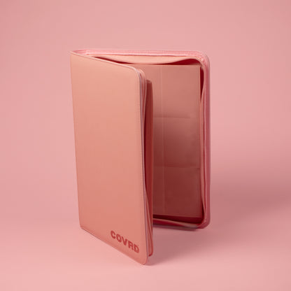 Blush Pink Premium 9 Pocket Zip Binder
