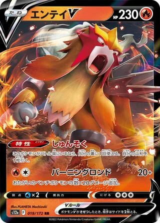 Entei V Double Rare S12A 019/172