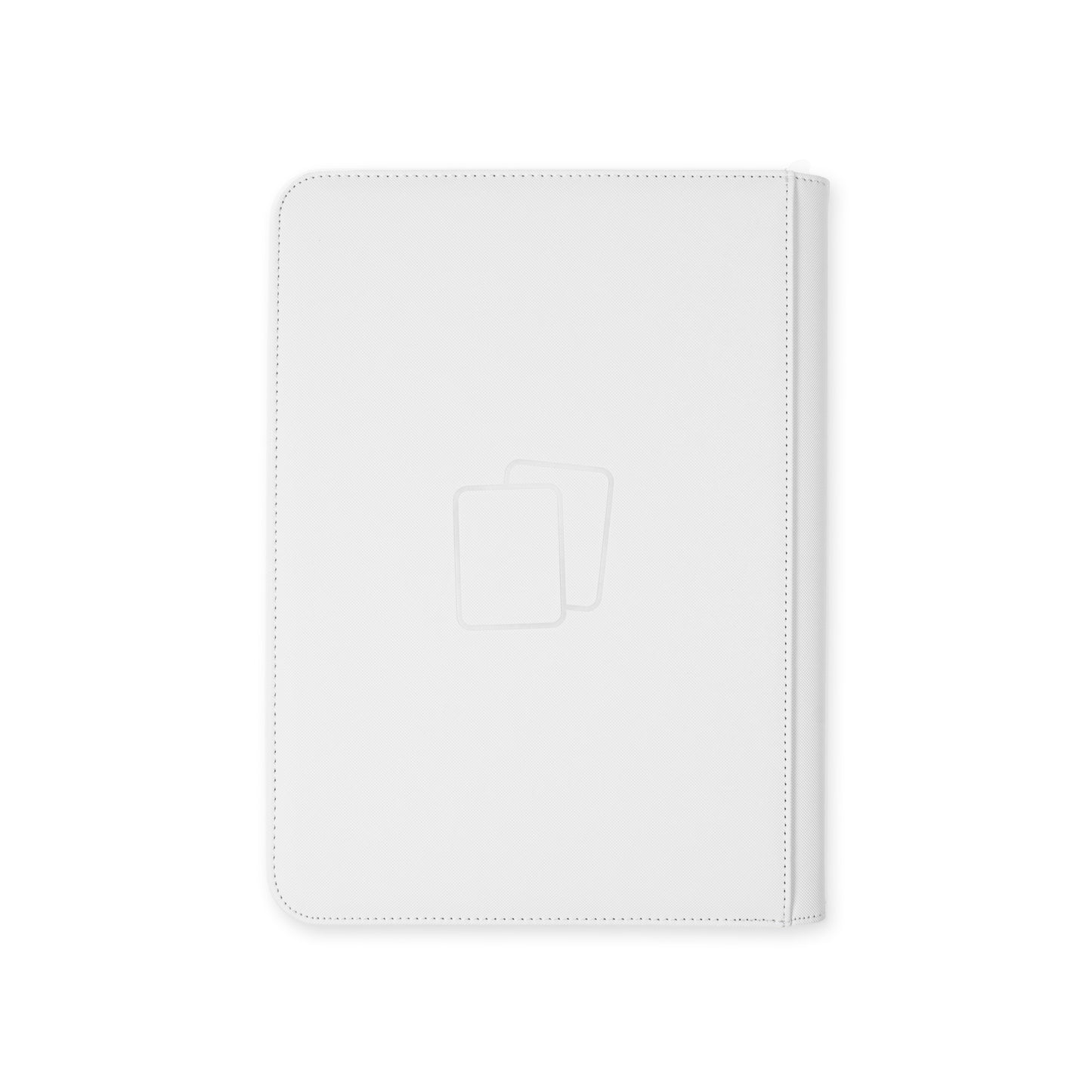White Premium 9 Pocket Zip Binder