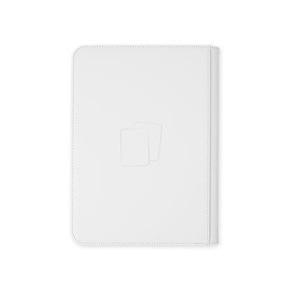 White Premium 9 Pocket Zip Binder