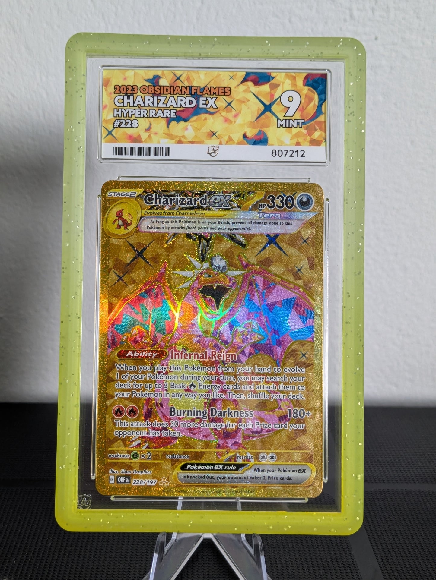 Charizard ex - Obsidian Flames - 228/197 English ACE 9 | Pokémon Graded Card