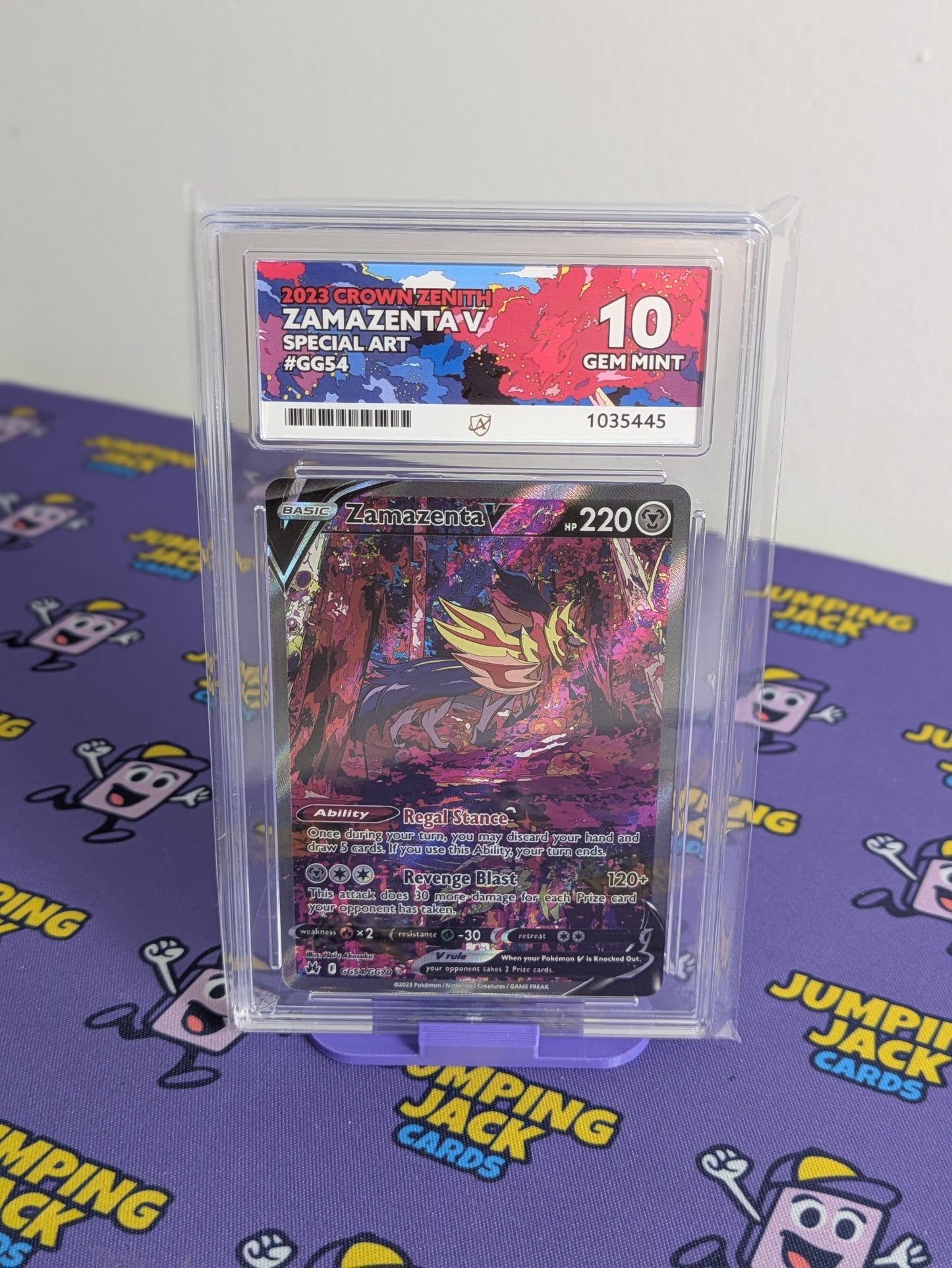 Zamazenta V GG54 Crown Zenith English Ace 10