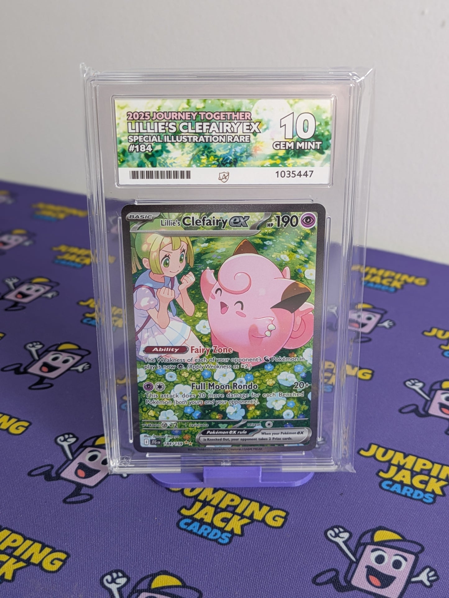 Lillie's Clefairy ex 184 Journey Together English Ace 10
