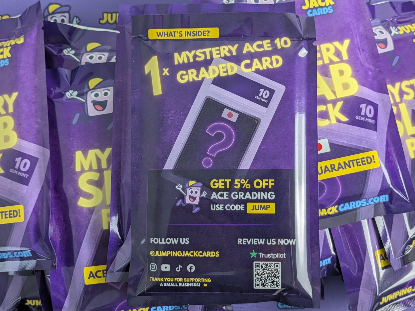 Jumping Jack Cards Mystery ACE 10 Slab Pack (Japanese Pokémon) – Guaranteed ACE 10 Graded Card