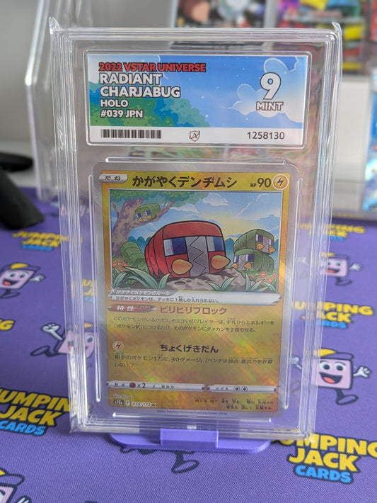 Radiant Charjabug 039/172 Japanese Ace 9 Graded Card