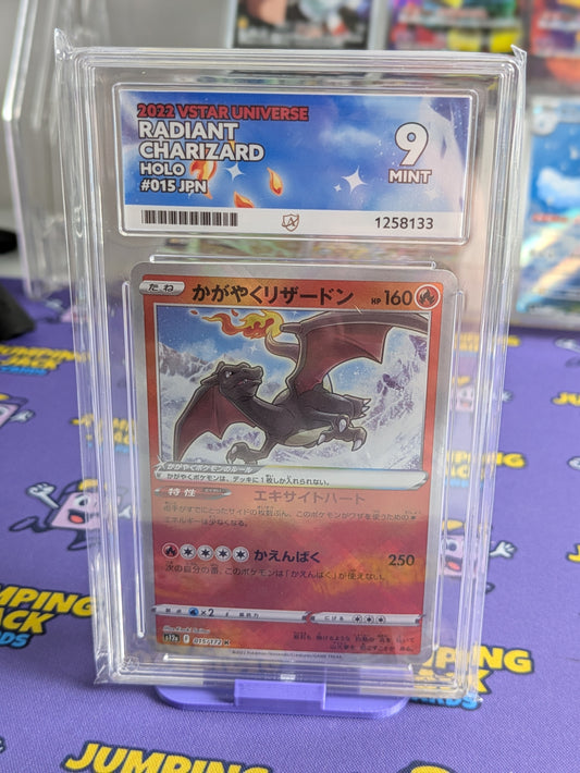 Radiant Charizard 015/172 Japanese Ace 9 Graded Card