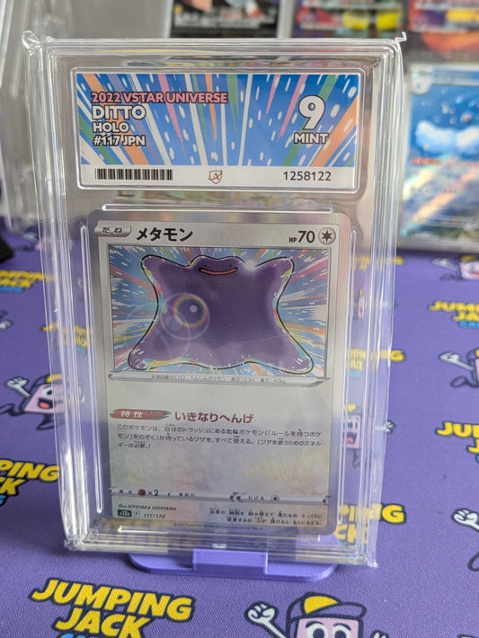 Ditto Holo 117 Japanese Ace 9 Graded Card