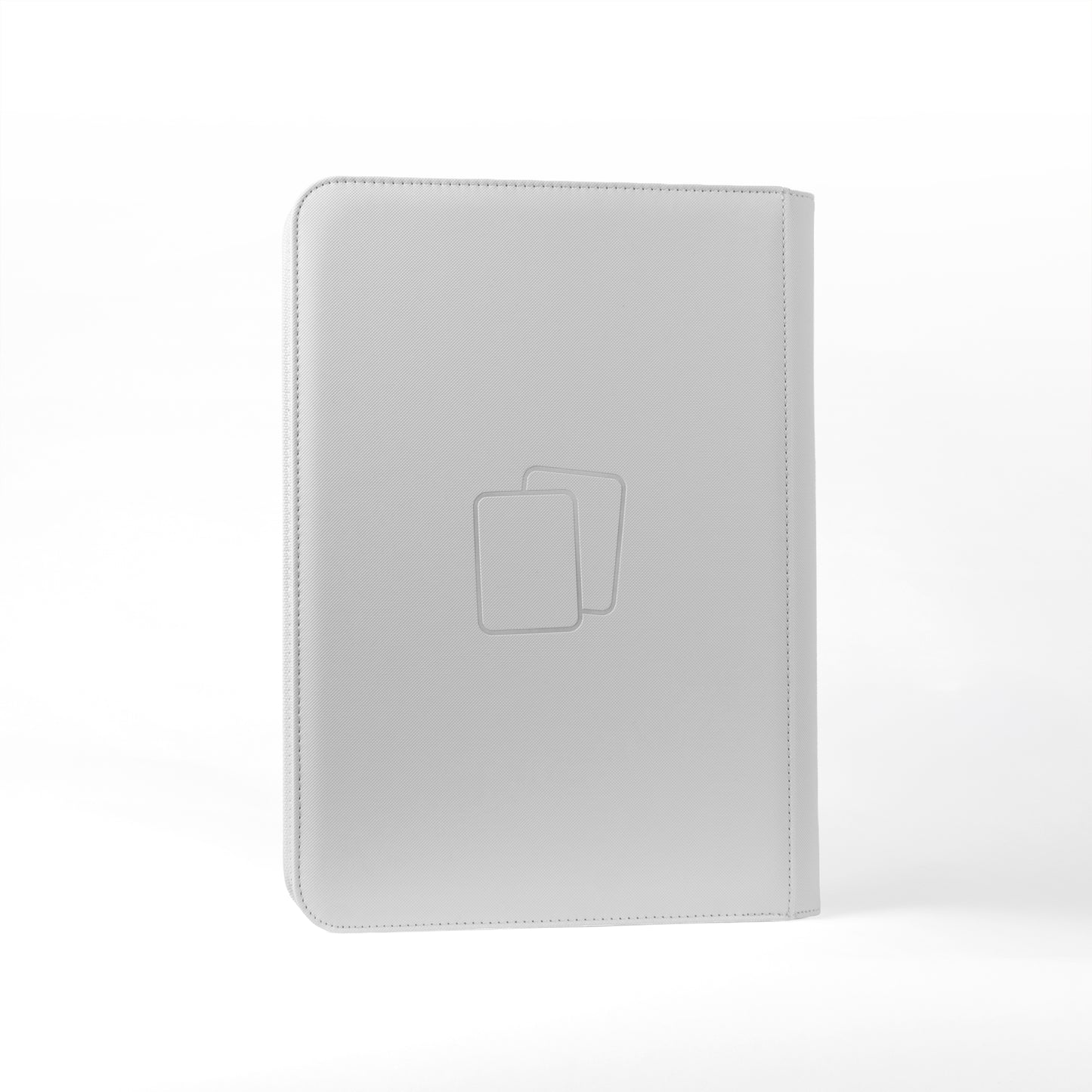 White Premium 9 Pocket Zip Binder