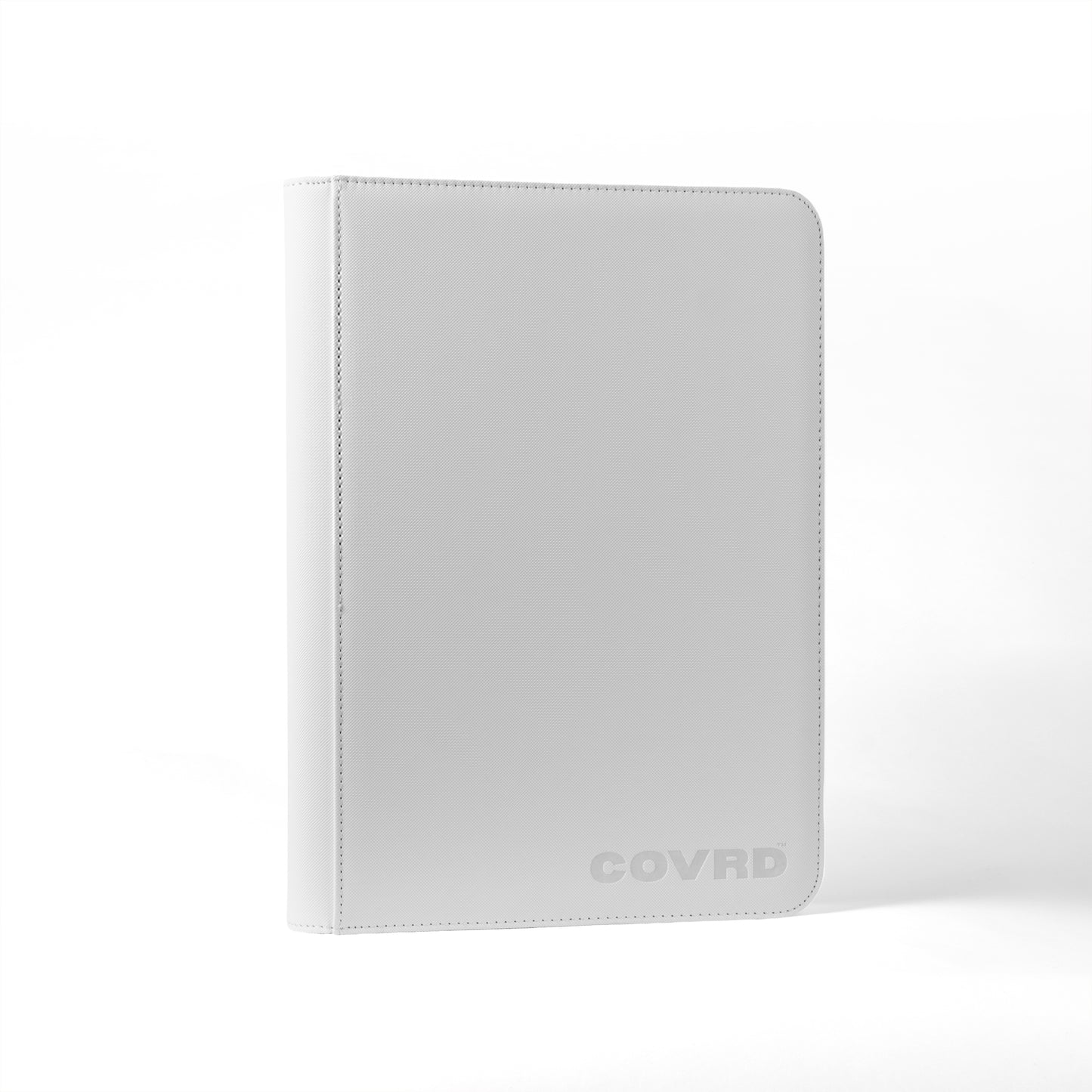 White Premium 9 Pocket Zip Binder