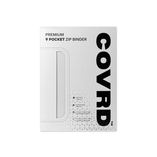 White Premium 9 Pocket Zip Binder